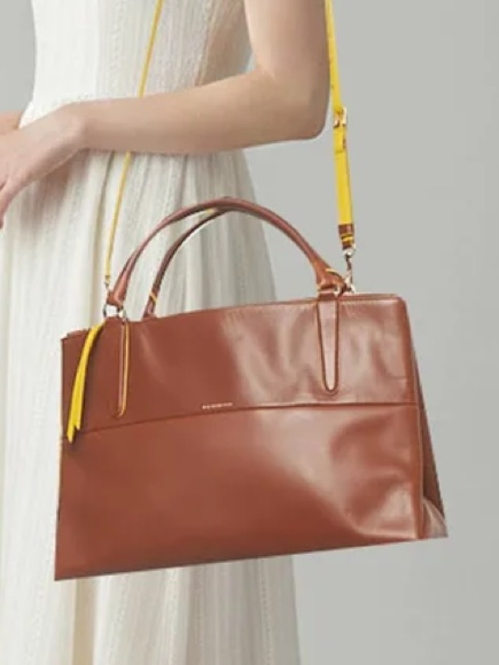 Coach Brown Leather Tote Handbag